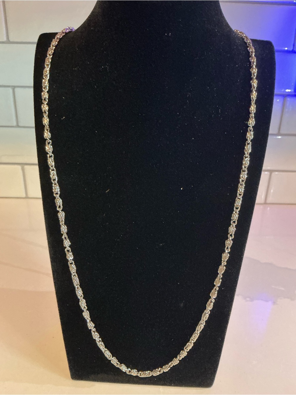 Classic Rope Chain Necklace - Silver